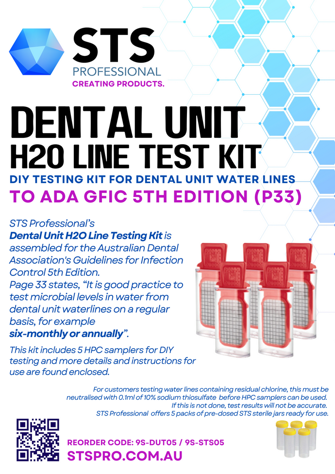 STS Dental Unit H2O Line Test Kit (ADA GFIC)