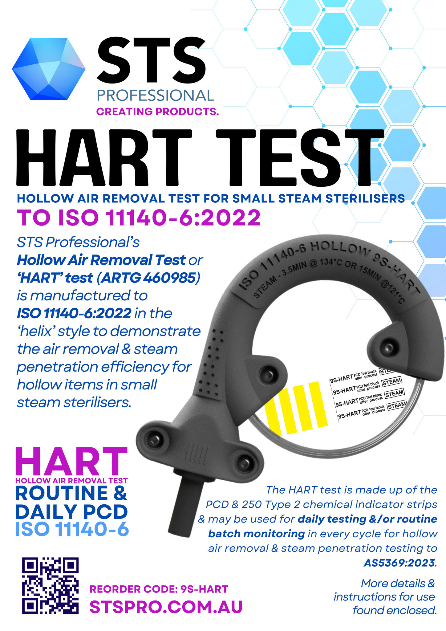 STS PRO: HART Test (ISO11140-6 HOLLOW)